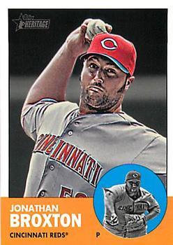 #H598 Jonathan Broxton - Cincinnati Reds - 2012 Topps Heritage Baseball