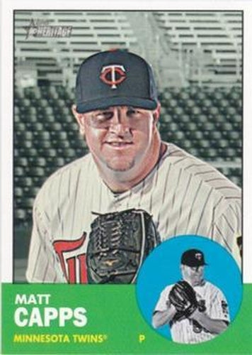 #H604 Matt Capps - Minnesota Twins - 2012 Topps Heritage Baseball