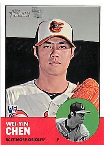 #H609 Wei-Yin Chen - Baltimore Orioles - 2012 Topps Heritage Baseball