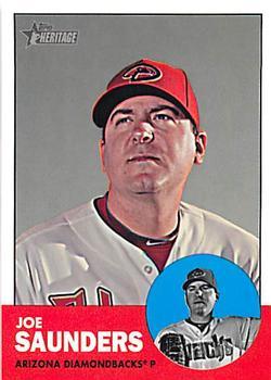 #H610 Joe Saunders - Arizona Diamondbacks - 2012 Topps Heritage Baseball