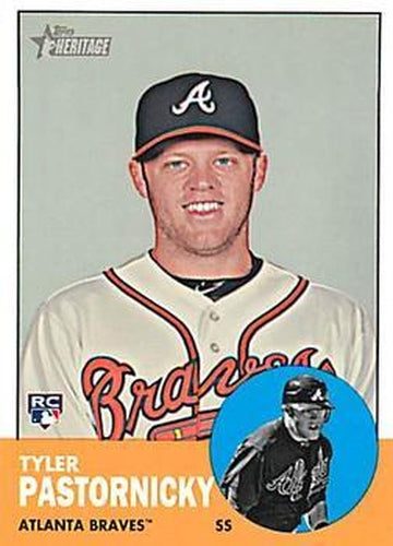 #H612 Tyler Pastornicky - Atlanta Braves - 2012 Topps Heritage Baseball