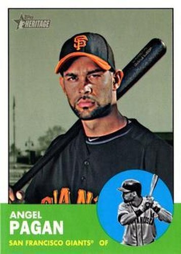 #H613 Angel Pagan - San Francisco Giants - 2012 Topps Heritage Baseball