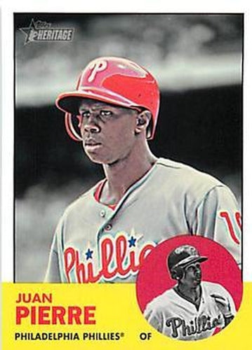 #H614 Juan Pierre - Philadelphia Phillies - 2012 Topps Heritage Baseball