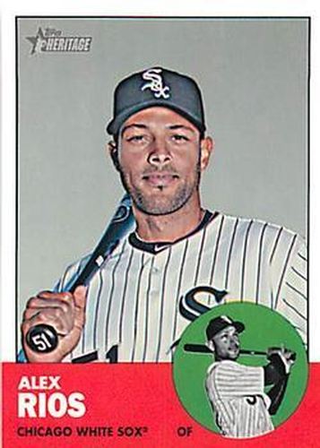 #H625 Alex Rios - Chicago White Sox - 2012 Topps Heritage Baseball