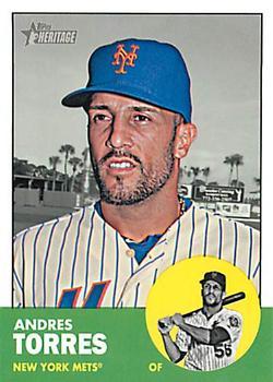 #H628 Andres Torres - New York Mets - 2012 Topps Heritage Baseball