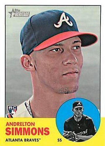 #H642 Andrelton Simmons - Atlanta Braves - 2012 Topps Heritage Baseball