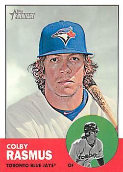 #H644 Colby Rasmus - Toronto Blue Jays - 2012 Topps Heritage Baseball