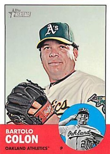 #H645 Bartolo Colon - Oakland Athletics - 2012 Topps Heritage Baseball