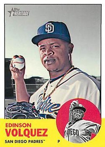 #H648 Edinson Volquez - San Diego Padres - 2012 Topps Heritage Baseball