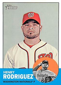 #H655 Henry Rodriguez - Washington Nationals - 2012 Topps Heritage Baseball