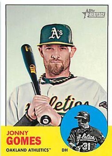 #H664 Jonny Gomes - Oakland Athletics - 2012 Topps Heritage Baseball