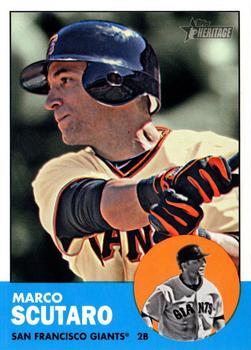 #H670 Marco Scutaro - San Francisco Giants - 2012 Topps Heritage Baseball