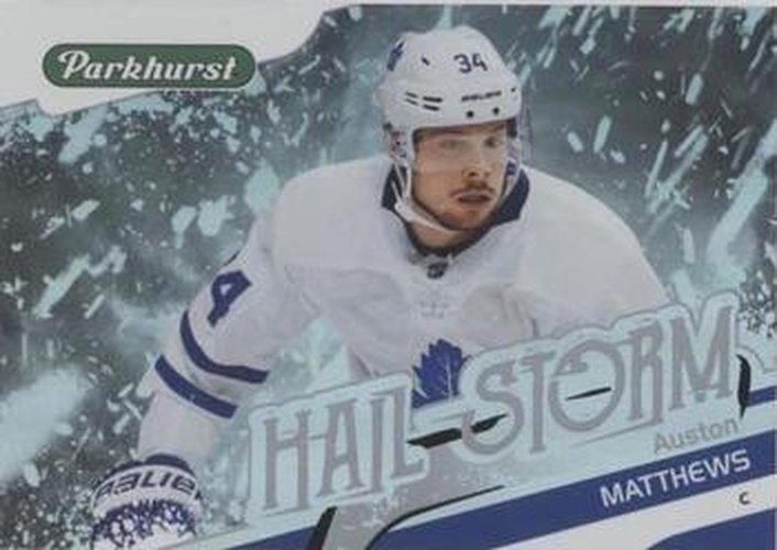 #HS-10 Auston Matthews - Toronto Maple Leafs - 2019-20 Parkhurst - Hail Storm Hockey