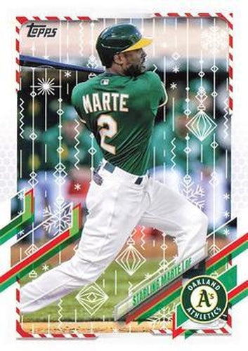 #HW102 Starling Marte - Oakland Athletics - 2021 Topps Holiday Baseball