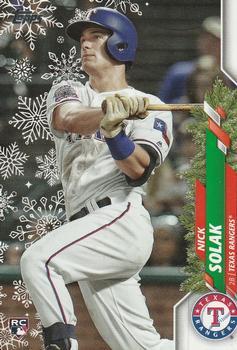 #HW108 Nick Solak - Texas Rangers - 2020 Topps Holiday Baseball