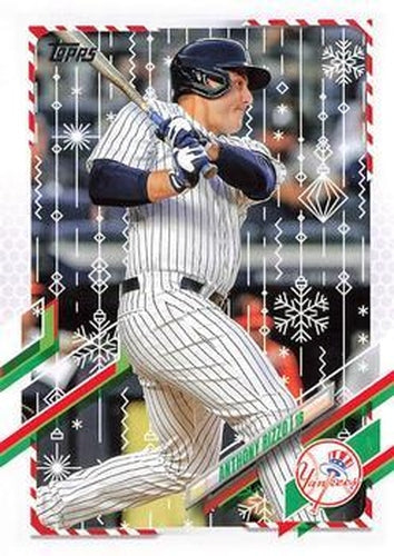 #HW124 Anthony Rizzo - New York Yankees - 2021 Topps Holiday Baseball