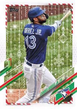 #HW127 Lourdes Gurriel Jr. - Toronto Blue Jays - 2021 Topps Holiday Baseball