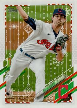 #HW130 Shane Bieber - Cleveland Indians - 2021 Topps Holiday Baseball
