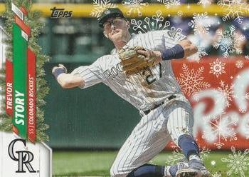 #HW133a Trevor Story - Colorado Rockies - 2020 Topps Holiday Baseball