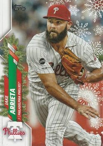 #HW144 Jake Arrieta - Philadelphia Phillies - 2020 Topps Holiday Baseball