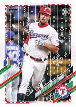#HW155 Nathaniel Lowe - Texas Rangers - 2021 Topps Holiday Baseball