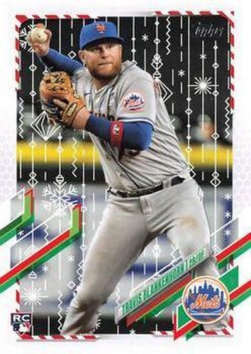 #HW156 Travis Blankenhorn - New York Mets - 2021 Topps Holiday Baseball