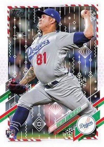 #HW166 Victor Gonzalez - Los Angeles Dodgers - 2021 Topps Holiday Baseball