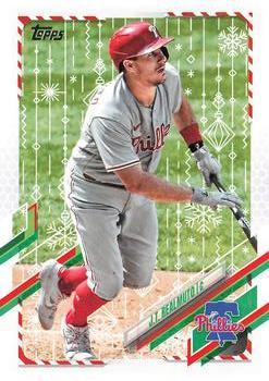 #HW172 JT Realmuto - Philadelphia Phillies - 2021 Topps Holiday Baseball