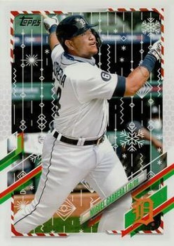 #HW17 Miguel Cabrera - Detroit Tigers - 2021 Topps Holiday Baseball