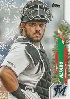 #HW182 Jorge Alfaro - Miami Marlins - 2020 Topps Holiday Baseball