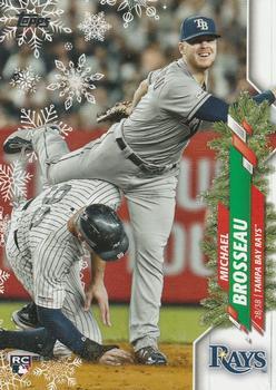 #HW183 Michael Brosseau - Tampa Bay Rays - 2020 Topps Holiday Baseball