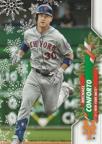 #HW187 Michael Conforto - New York Mets - 2020 Topps Holiday Baseball