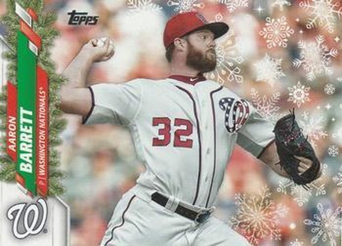 #HW189 Aaron Barrett - Washington Nationals - 2020 Topps Holiday Baseball