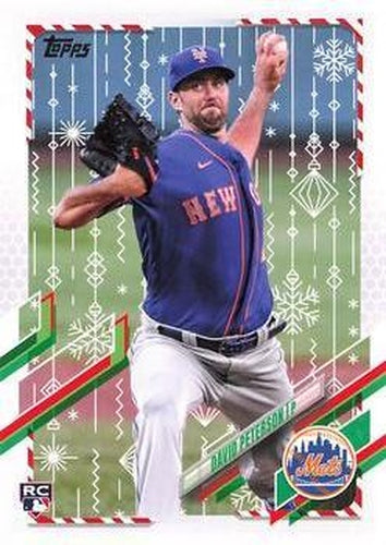 #HW192 David Peterson - New York Mets - 2021 Topps Holiday Baseball