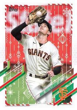 #HW214 Mike Yastrzemski - San Francisco Giants - 2021 Topps Holiday Baseball