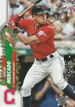 #HW25 Oscar Mercado - Cleveland Indians - 2020 Topps Holiday Baseball