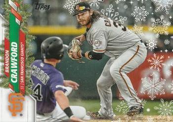 #HW29 Brandon Crawford - San Francisco Giants - 2020 Topps Holiday Baseball