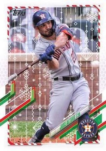 #HW37 Jose Altuve - Houston Astros - 2021 Topps Holiday Baseball