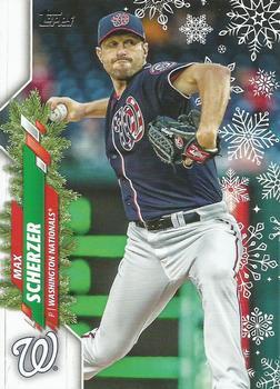 #HW37a Max Scherzer - Washington Nationals - 2020 Topps Holiday Baseball