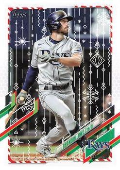 #HW39 Brandon Lowe - Tampa Bay Rays - 2021 Topps Holiday Baseball