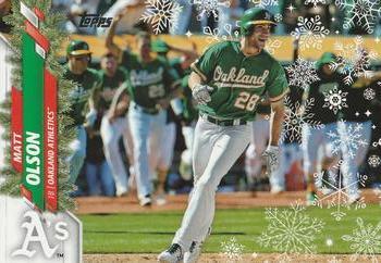 #HW46 Matt Olson - Oakland Athletics - 2020 Topps Holiday Baseball