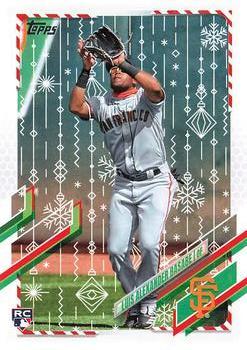 #HW57 Luis Alexander Basabe - San Francisco Giants - 2021 Topps Holiday Baseball