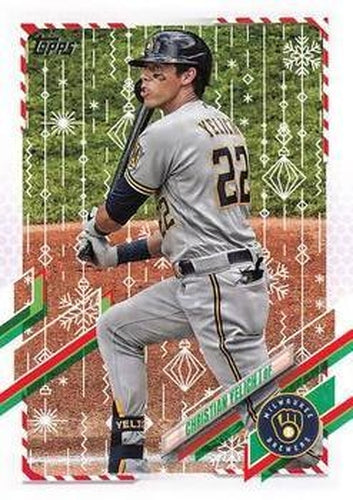 #HW61 Christian Yelich - Milwaukee Brewers - 2021 Topps Holiday Baseball