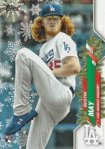 #HW62a Dustin May - Los Angeles Dodgers - 2020 Topps Holiday Baseball