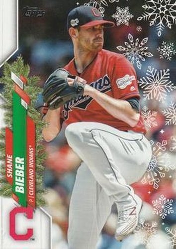 #HW68 Shane Bieber - Cleveland Indians - 2020 Topps Holiday Baseball
