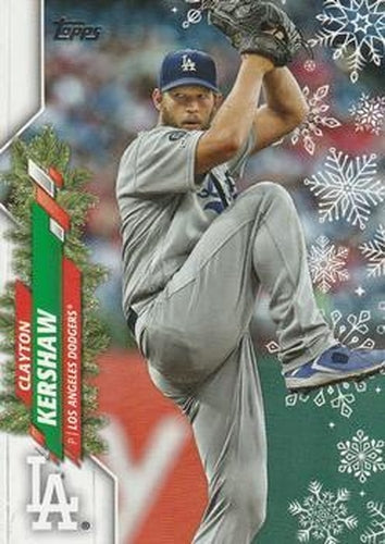 #HW82a Clayton Kershaw - Los Angeles Dodgers - 2020 Topps Holiday Baseball