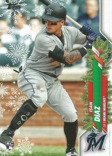 #HW84 Isan Diaz - Miami Marlins - 2020 Topps Holiday Baseball