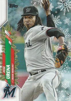 #HW85 Jose Urena - Miami Marlins - 2020 Topps Holiday Baseball