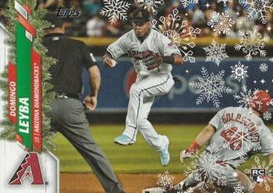 #HW92 Domingo Leyba - Arizona Diamondbacks - 2020 Topps Holiday Baseball