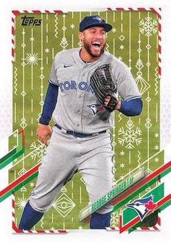 #HW93 George Springer - Toronto Blue Jays - 2021 Topps Holiday Baseball